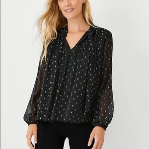 🆕 Shimmer Tie Neck Top🆕 NEW ANN TAYLOR